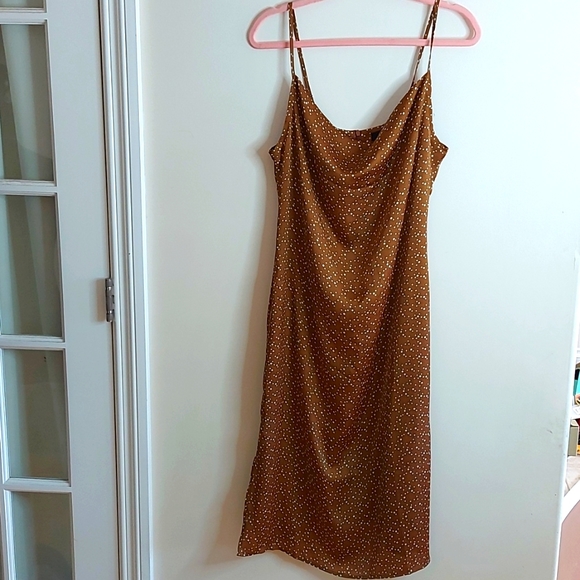 Missguided Dresses & Skirts - Missguided silky polkadot dress sz. 8